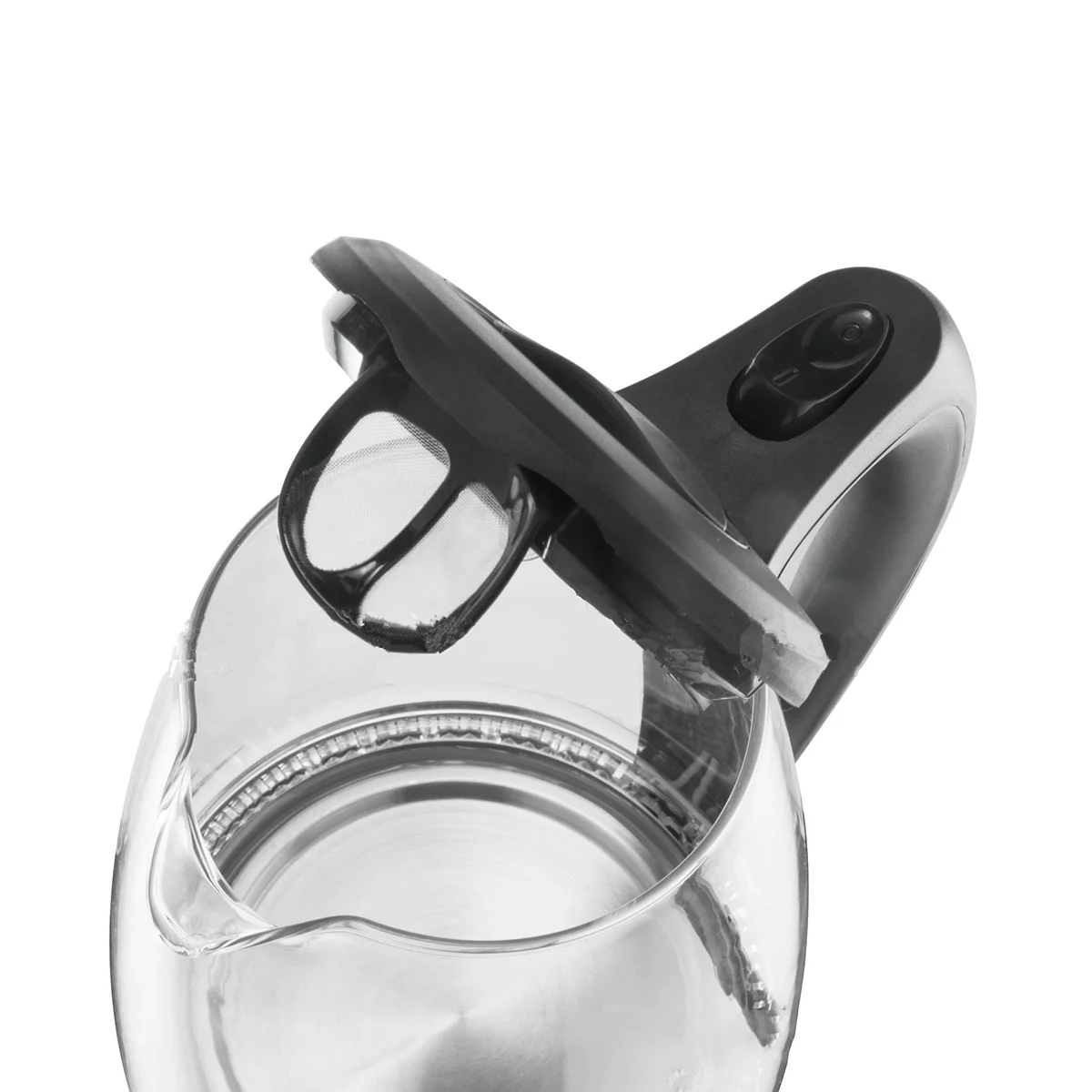 

1.7L Blue Light Glass Electric Kettle Auto Shut Off Boil Water Level Gauge Ergonomic Handle Electric Kettle