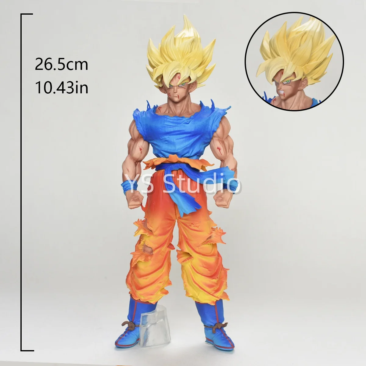 26,5 cm/10,43 pouces Anime Dragon Ball Z Goku Figure Super Saiyan Goku figurine à collectionner Statue modèle jouet cadeau