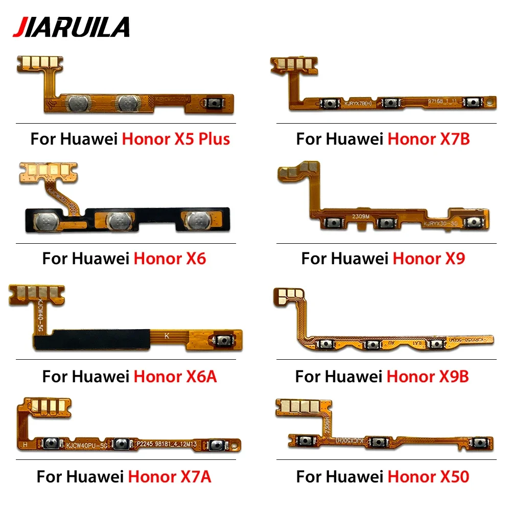 Power on/off Volume Key Button Flex Cable Ribbon For Huawei Honor X5 Plus X6S X6A X7A X7B X8A X8B X9 X9B X50 Nova Y60 X50 Pro