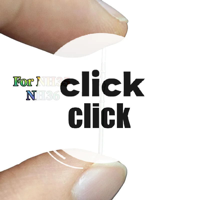 2/5 قطعة أجزاء الساعة ساعة يد تعمل بالحركة الصلب الجذعية تاج عدة ل NH34 NH35 NH38 NH39 ساعة يد تعمل بالحركة الجذعية الغيار