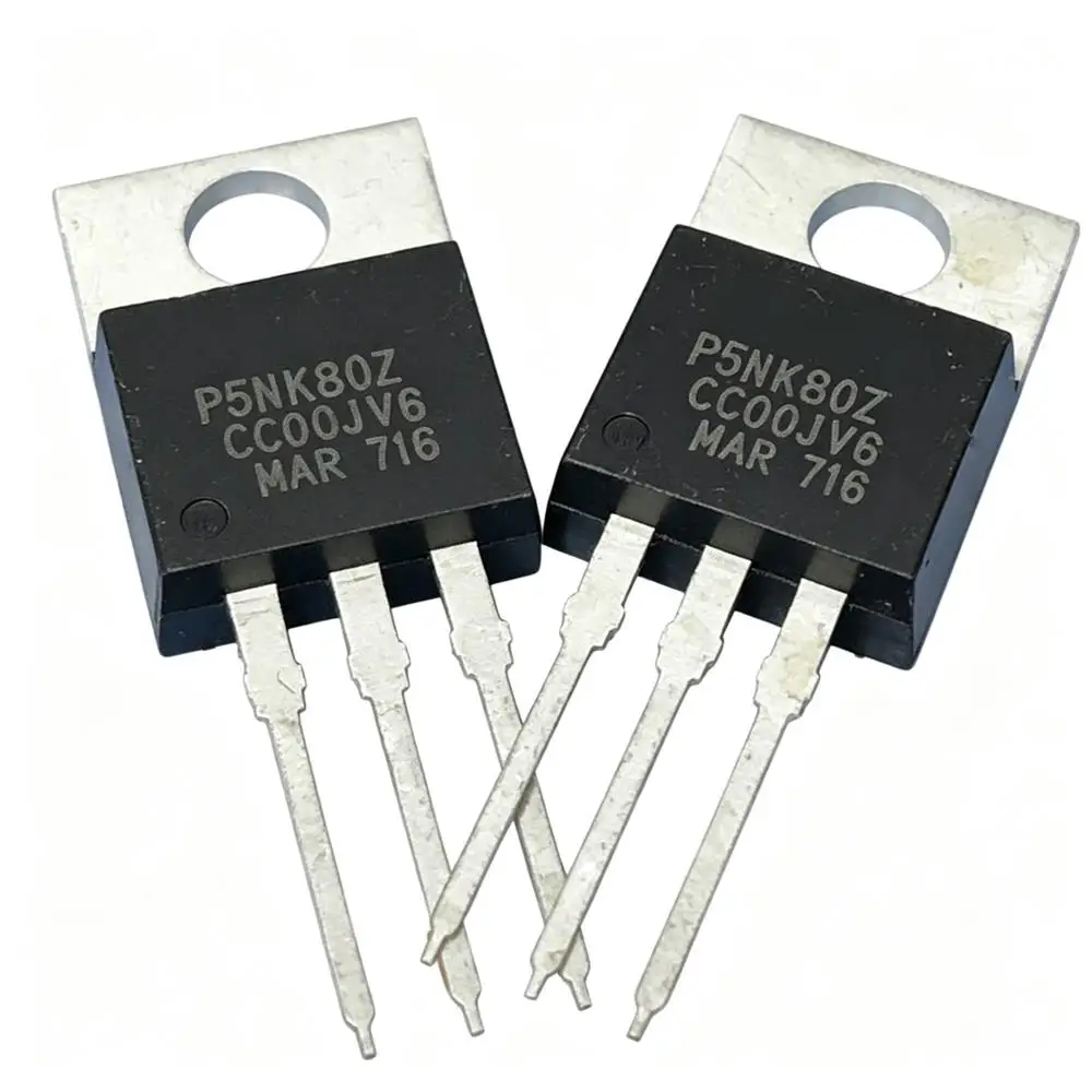 5piece P5NK80Z STP5NK80Z 800V 4.3A TO-220