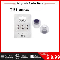 TRI Clarion Silicone Earphone Eartips 3 Pairs for S/M/L Size Headphone Accessory Wired Headset Earbuds TRI x HBB IEM kbear 07 08