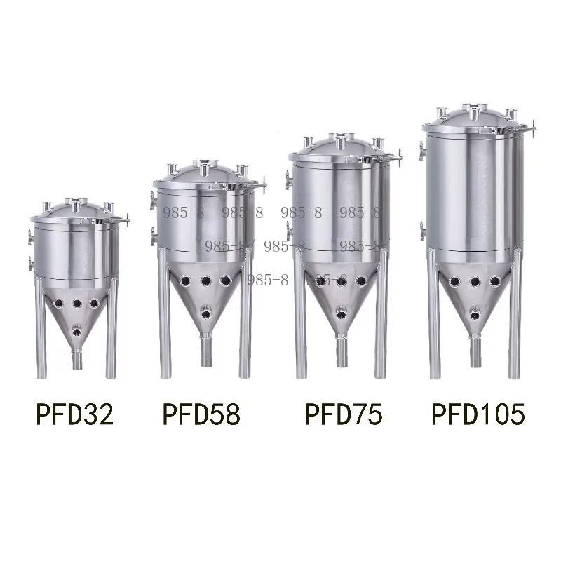 30 Liters Conical Beer Fermentatore,  Fermentation Tank with Cone Bottom, Complete Homebrewing Beer Fermenting Tool Set