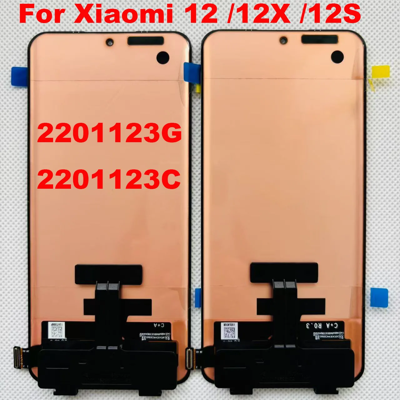 6.28“AMOLED Original For Xiaomi 12 Mi12 12X 12S 2201123G LCD Display 2112123AC Touch Screen Digitizer Display With Fingerprint