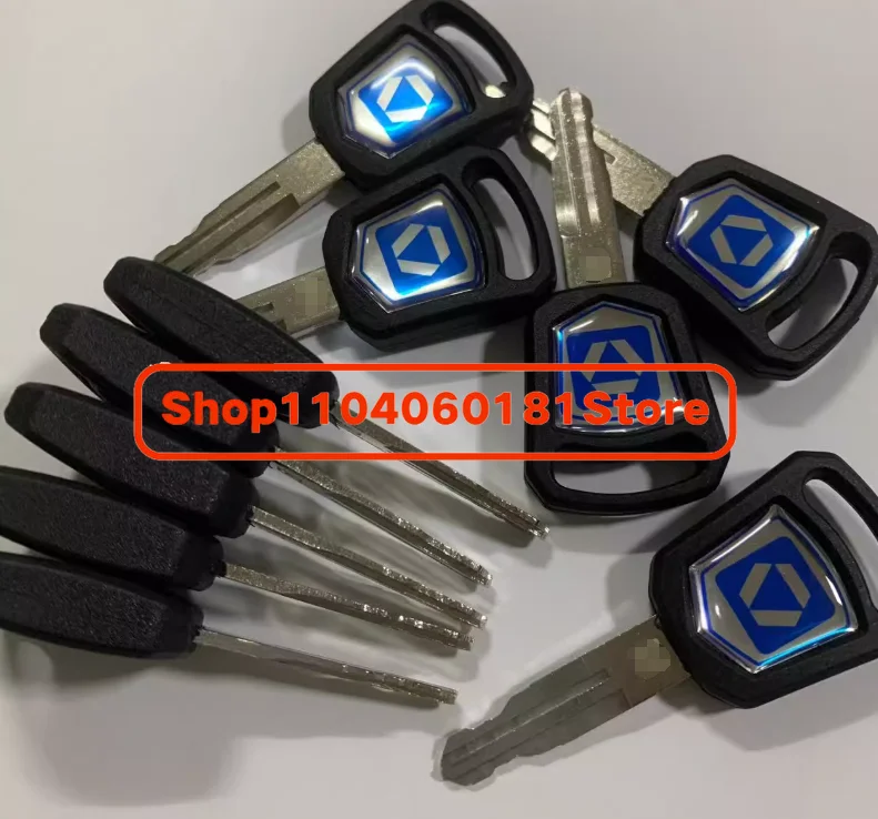 10 Pcs Keys for XCMG Excavator Key NEW Style for 75DA 60D 215 200 Ignition Door Lock Key
