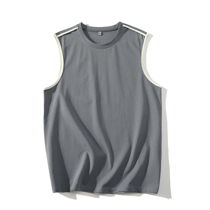 Men's Summer Trend Fashion All Pairs Sleeveless Breathable Ice Silk Refreshing Sports Vest Outdoor Running Climbing Top