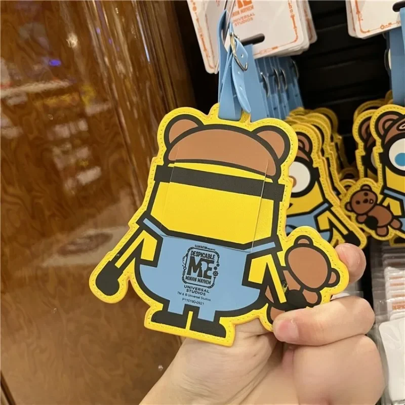 

Minionsed Cute Cartoon Luggage Tag Creative Travel Bag Name Tag Portable Baggage for Suitcase & Boarding Pass