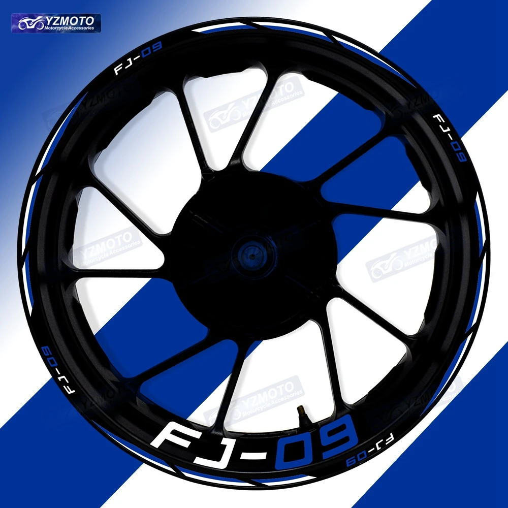 

Для мотоцикла FJ-09 FJ 09 FJ09 17-дюймовая передняя и задняя ступица колеса, гоночная наклейка, светоотражающая модифицированная декоративная наклейка на обод