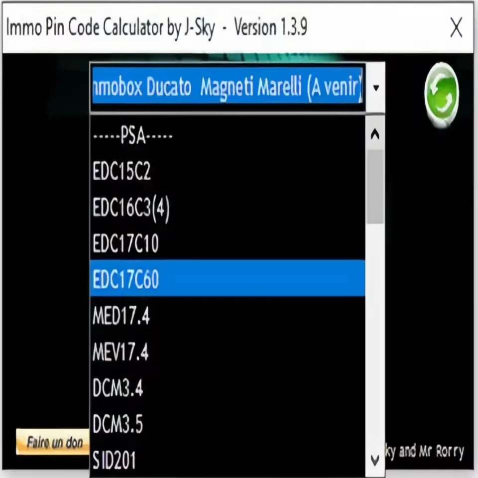 

2025 Best-selling Immo PIN Code Calculator 1.3.9 for Car Repair Decoding Tool for PSA ECU Opel Fiat VAG Cars
