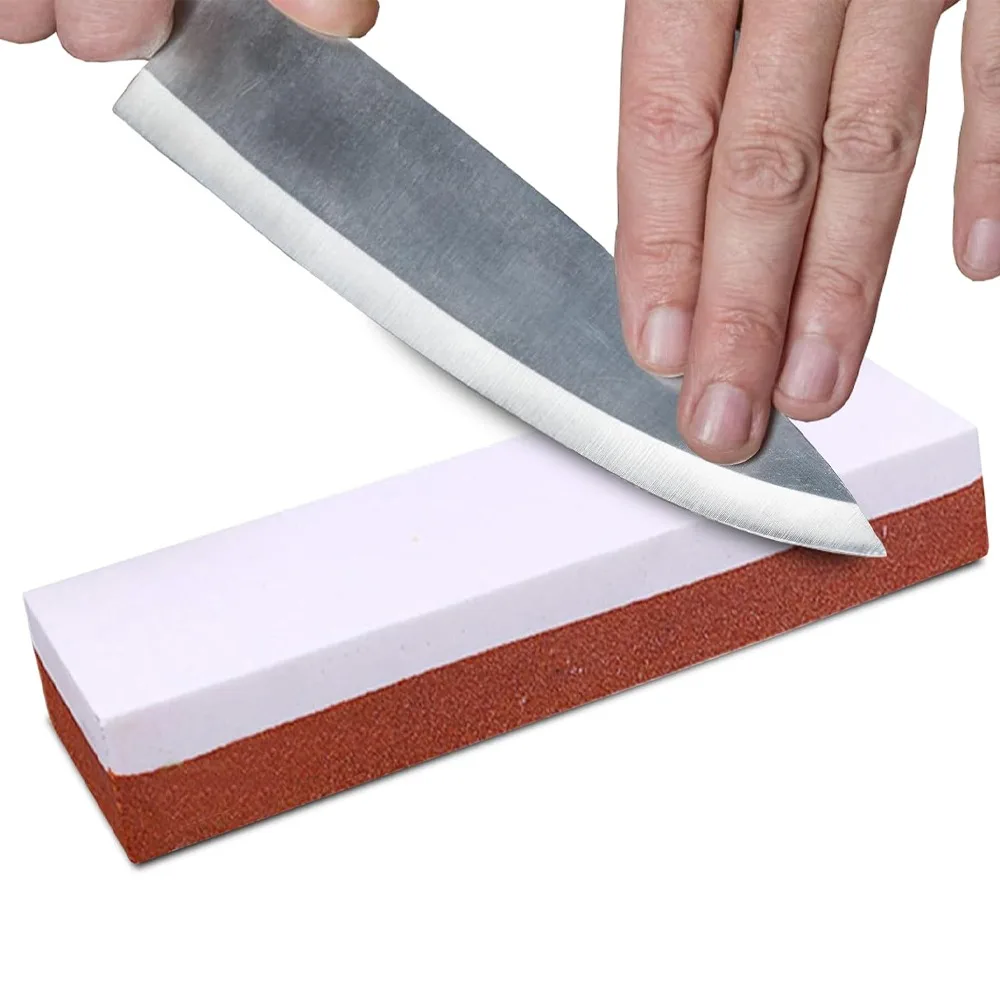 

High Value Kitchen Knife Sharpening Stone 8 Inch Double Sided Sharpening Stone for Home Axe Kitchen Knife Manual Sharpener