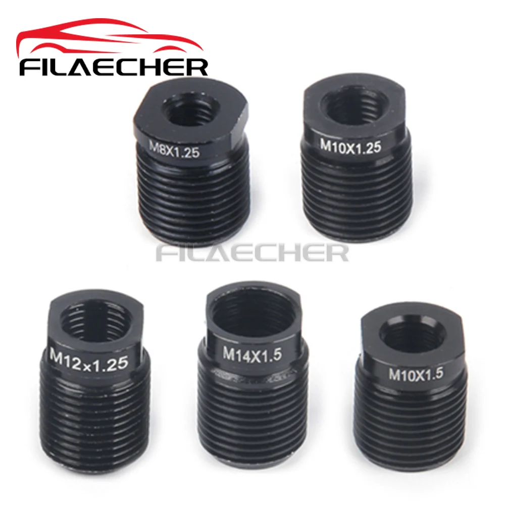 5Pcs M12x1.25/ M10x1.25/ M8x1.25/ M10x1.5/ M14x1.5 Aluminum Car Shift Knob Adapter With inside thread Shift Knob Accessories