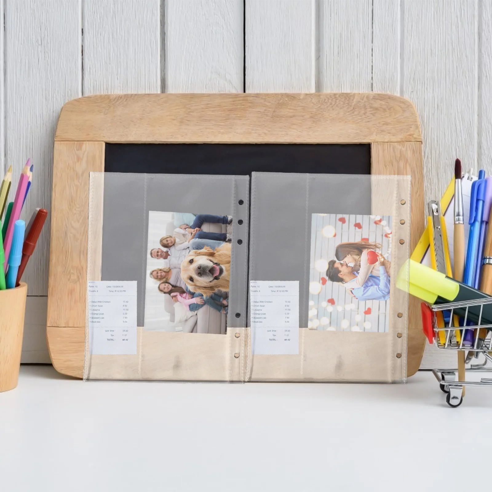 1 قطعة كتاب عرض بلاستيكي جودة عالية خفيفة الوزن ناعمة لا نتوءات غطاء شفاف آمن لصورة لعبة معرف الشهادة #6