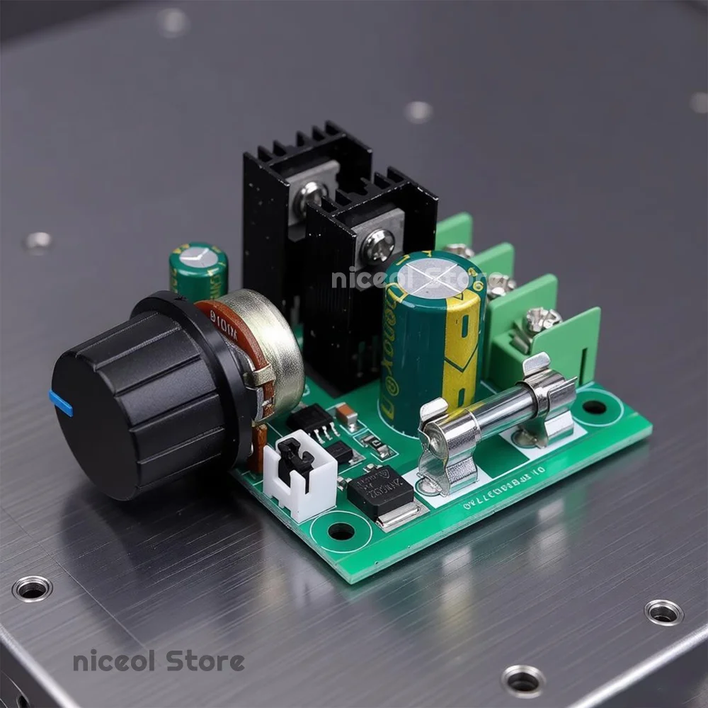 9V-50V 10A PWM DC Motor Speed Control Regulator High Efficiency Motor Speed Controller with Knob Speed Adjustable Switch Module