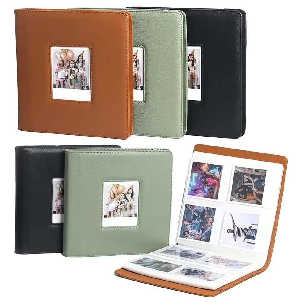 6x7cm Instant Photo Holder Collection Book with Window Film Camera Card Holder for  i-Type 600 SX70 & Fujifilm