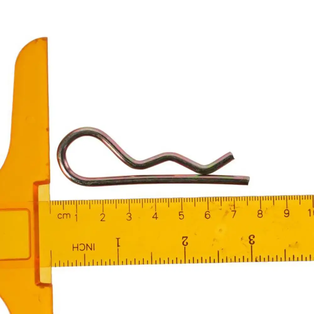 1/10Pcs Heavy Duty Colour Zine Cotter Pin M3.5×75mm Spring Steel R Clips Wire Hair Pins Farm, Lawn, Garden