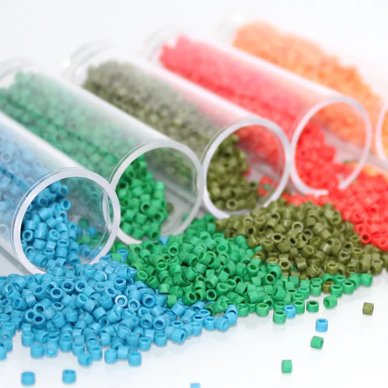 MKY Beads 2.0MM 10Grams/Tube Matte  Frosted Glass Beads  DIY Sewing