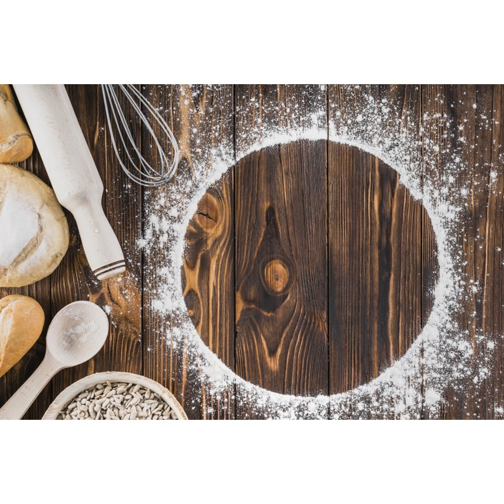 Wood Boards Seasoning Kitchen Food Photography Backdrops Decoration Camping Photographic Backgrounds For Photo Studio