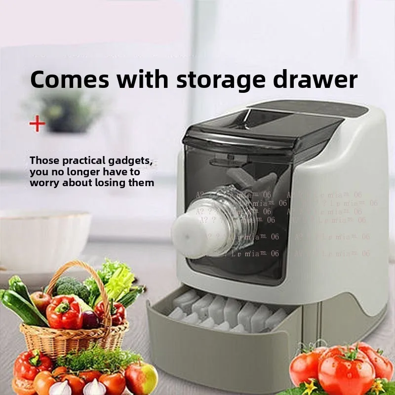 Electric Noodle Maker Machine Home Small Multifunctional Dough Press Kneader Fully Automatic Dumpling Wrapper Ramen Pasta
