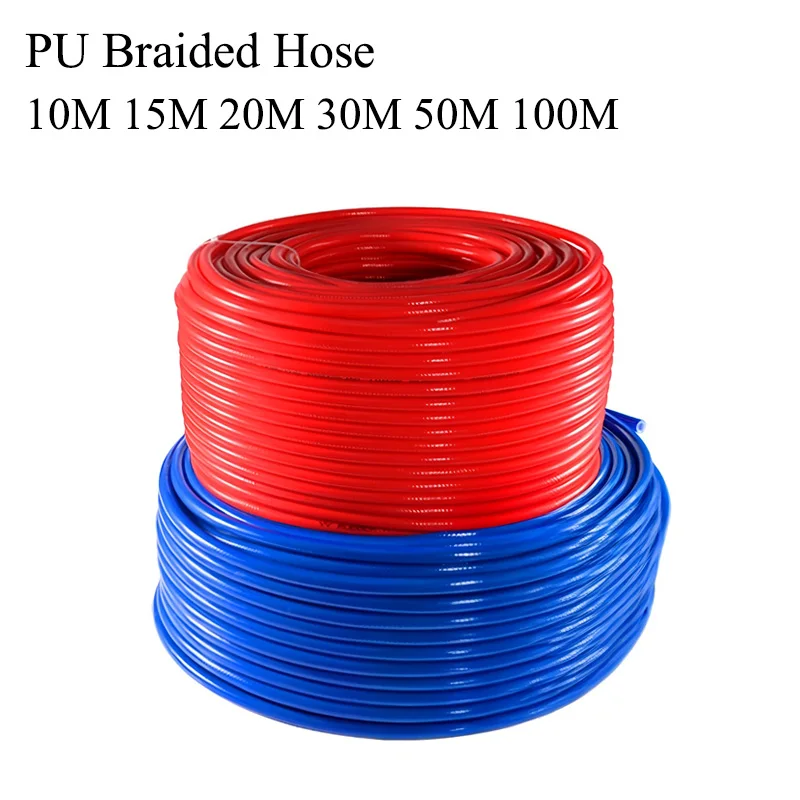 High-pressure Blue Red Three-layer Explosion-proof Braided Hose 8x5 Thickened High-temperature Resistant 10x6.5 12x8 Air Tube