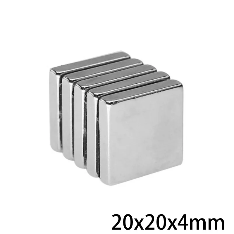 2~30PCS 20x20x4mm Square Rare Earth Neodymium Magnets N35 Super Powerful Strong Magnetic Magnets 20x20x4 Block Magnet 20*20*4