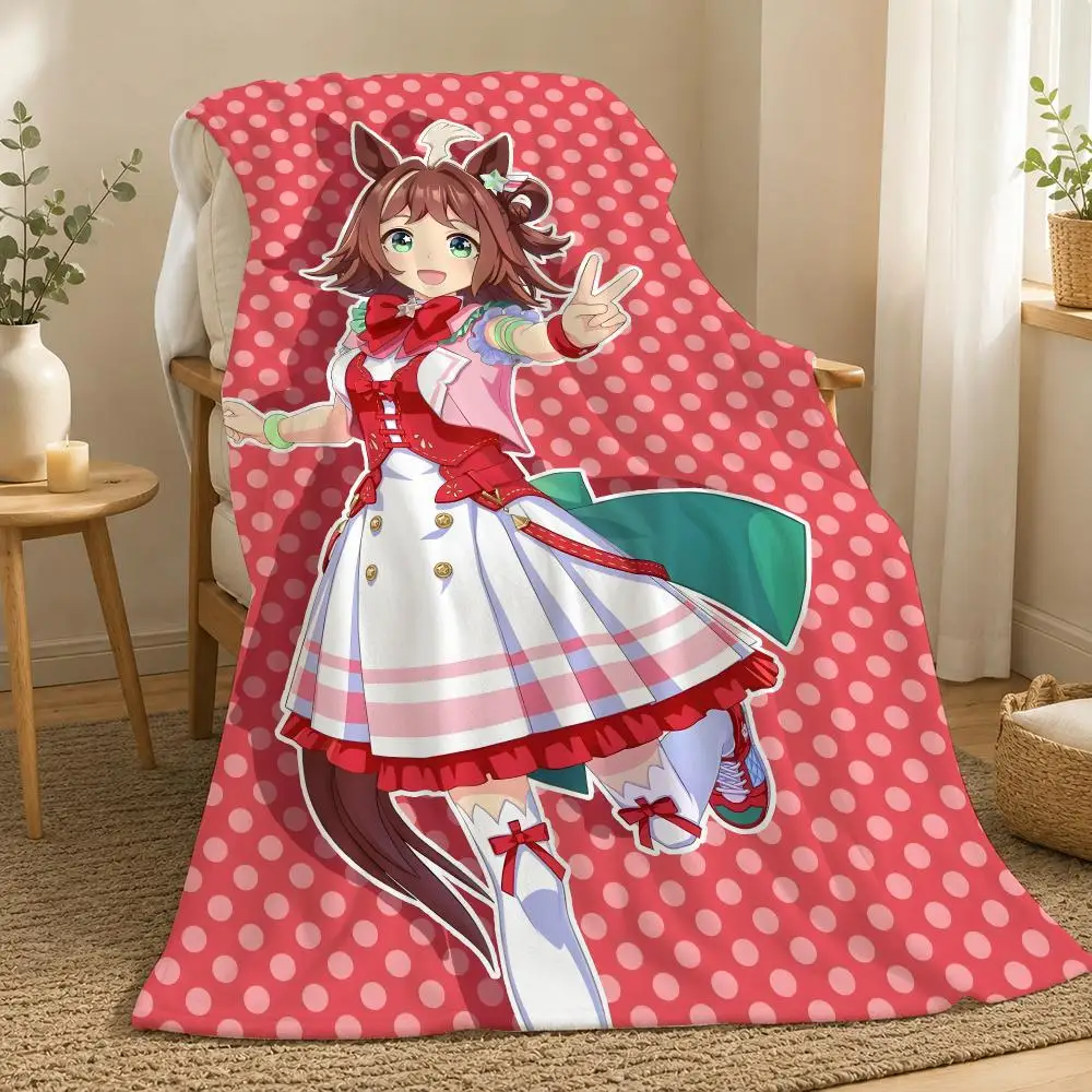 Still In Love UmaMusume Pretty Derby Throw 240g flannel blanket, suitable for sofas, beds, offices,  exquisite gift blankets