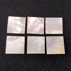 6 PC Mother Of Pearl Golden Piece Natural Abalone Shell Slice DIY Musical Instruments Accessories And Wood Inlay Carved Material