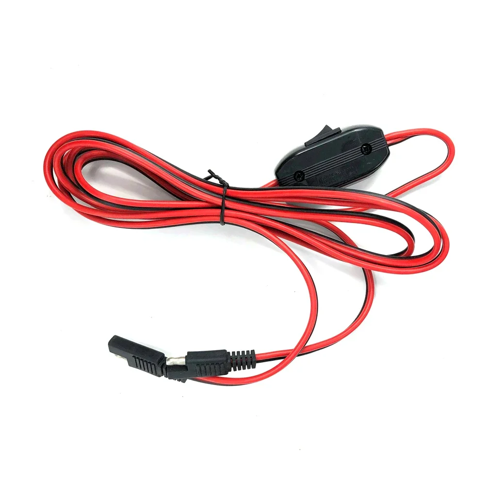 SAE TO SAE Quick Disconnect Extension Cable 180cm Connection Cord Plug 180cm 14AWG Gauge for Camp Trailer Solar Panels Battrey