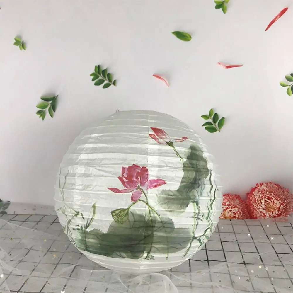 Mid-autumn Festival National Day Festival Party Toys Gifts Hanfu matching Paper Lantern Round Lamp Flower Lantern Lampshade