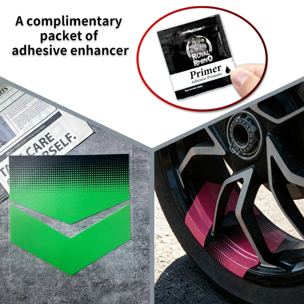 DIY Motorbike Modified Geometric Arrow Wheel Vinyl Stickers 1PC, Waterproof Durable Decals To Cover Rim Scratches