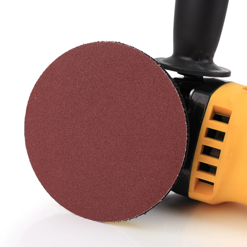 10 قطعة 100 مللي متر الرملي القرص 60-1000 حصى الصنفرة عجلة تلميع هوك وحلقة دعم منصات ل مطحنة الحفر الكهربائية أدوات دوارة