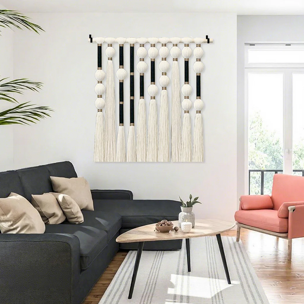 #￥Hot Wholesale Eco-Friendly Hand Woven Cotton Boho Macrame Art Deco Style Bedroom Wall Tapestry for Home Decorative Use Gisenu
