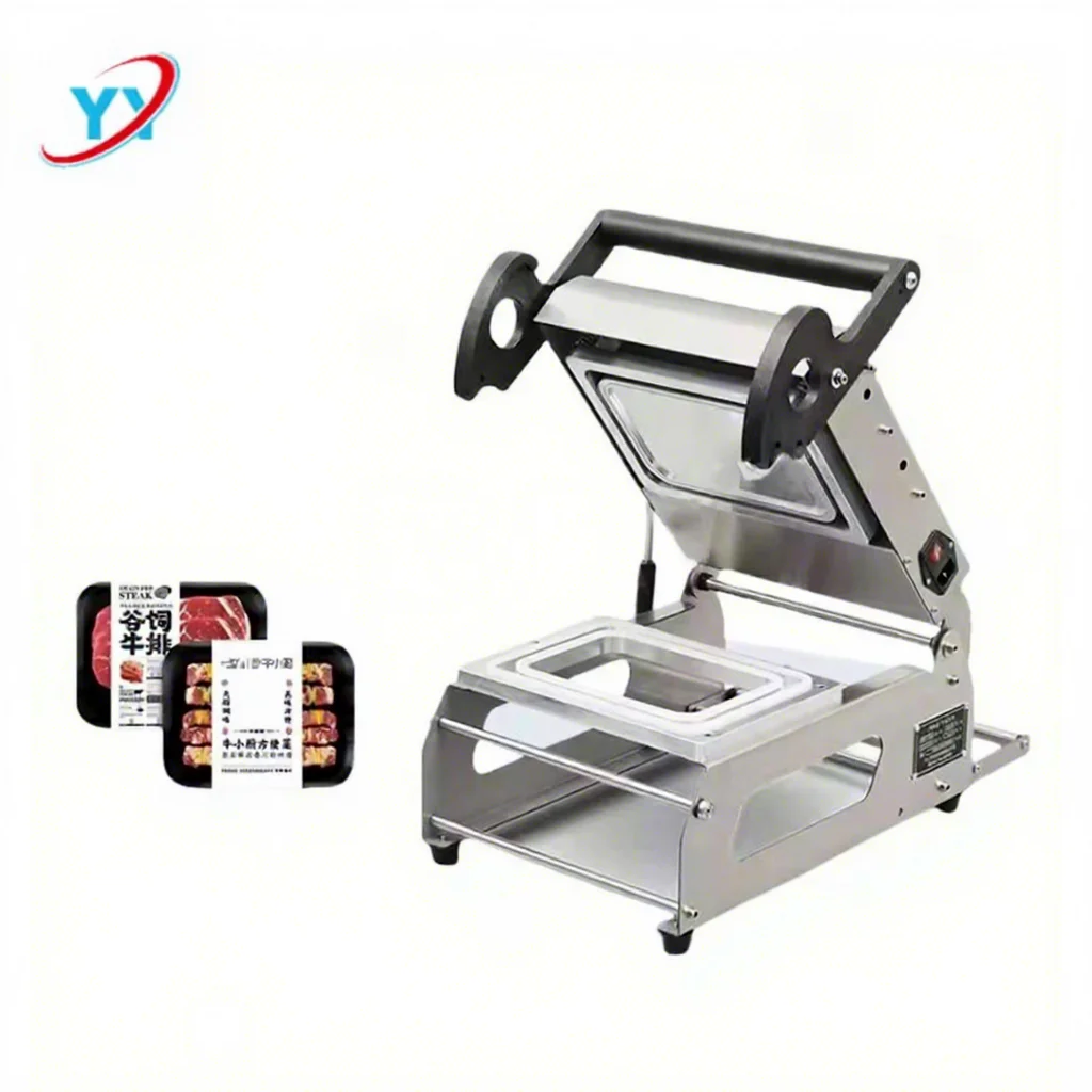 Small Manual Plastic Tray Sealing Machine Takeaway Box Hand Press Packaging Machine Cooked Food Sealing Equipment