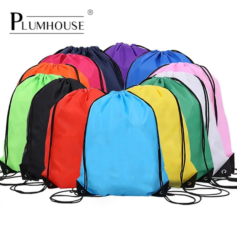 Outdoor Sport Storage Bag Thick Rope Ball Bag Universal Fitness Drawstring Bag Large Capacity Nylon Waterproof Zipper Backpack