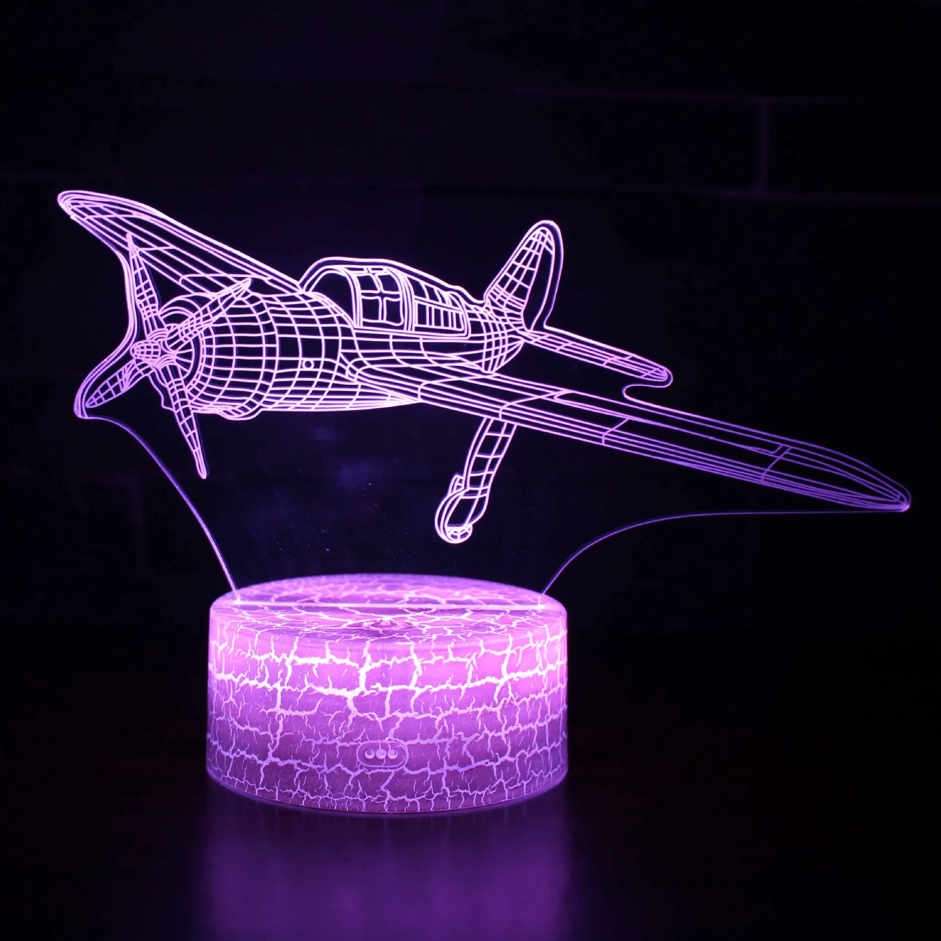 

Acrylic 3d night light plane creative gift sailing led table lamp indoor bedroom dormitory decoration atmosphere lamp