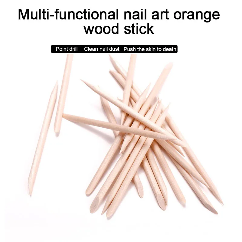 Nouvelles bâtons en bois pour ongles, pour le nettoyage des ongles, baguettes en palissandre, poussoir à cuticules, outil pour cuticules JMB01