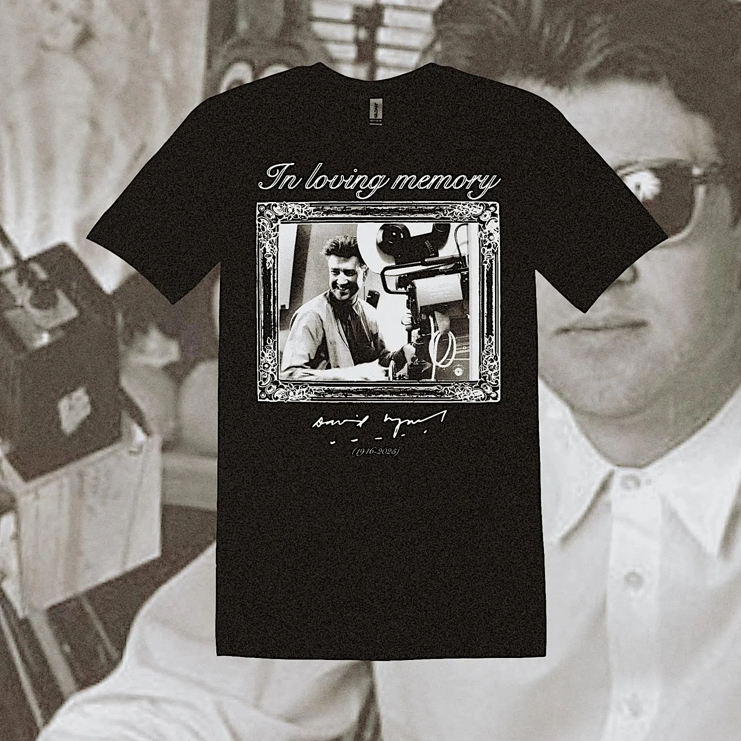 David Lynch T-shirt loose fit casual retro style heavyweight pure cotton all-season streetwear  harajuku vintage t shirt