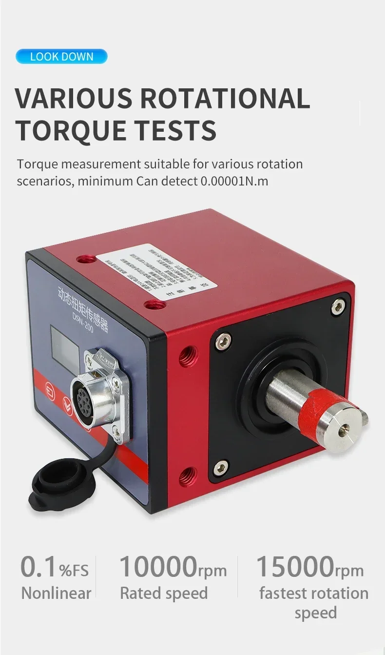 Gran oferta Sensor de par Sensor de torsión giratorio dinámico sin contacto Sensor de pareja