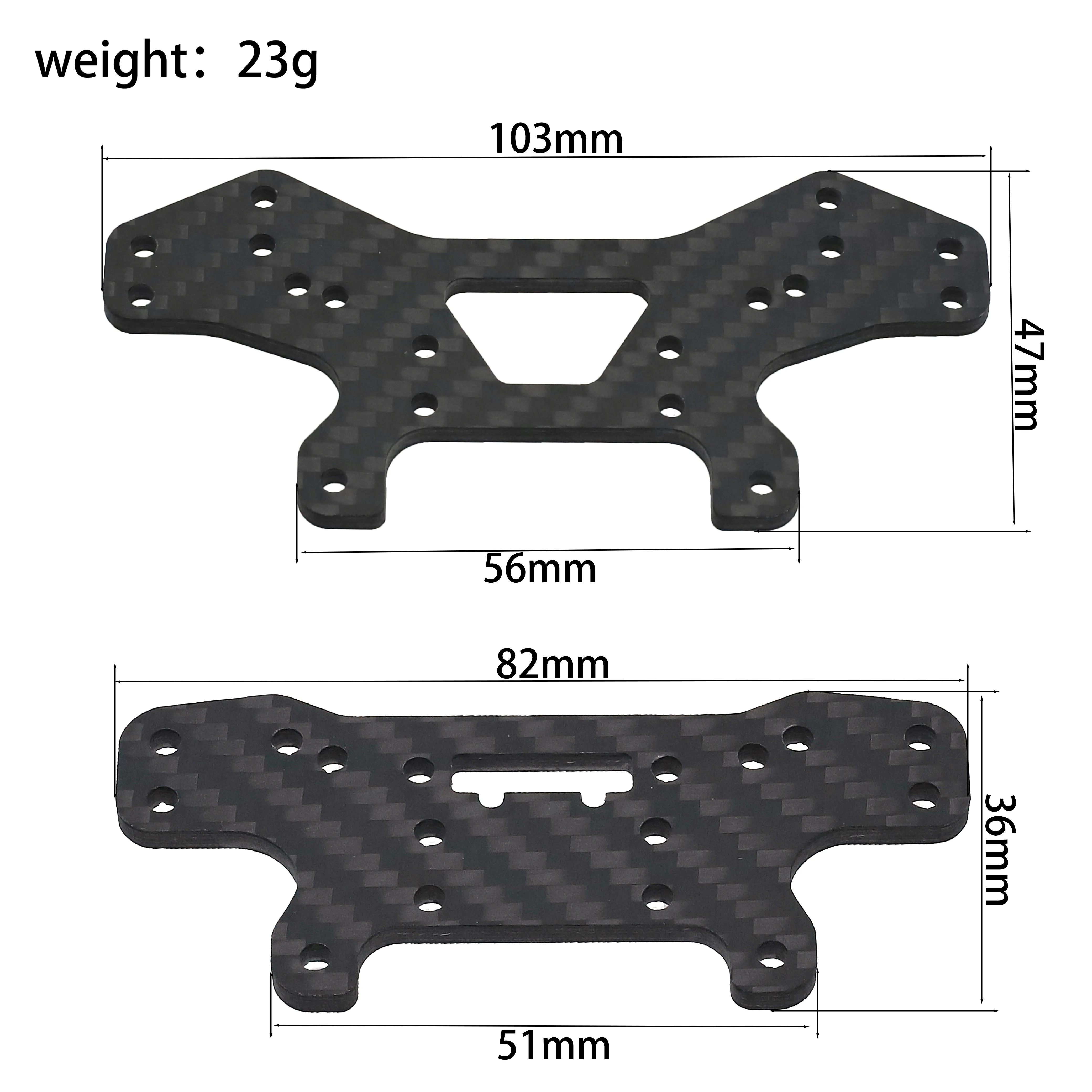 Tamiya TAMIYA XM01 Carbon Fiber Shock Absorber Mount Butterfly Frame