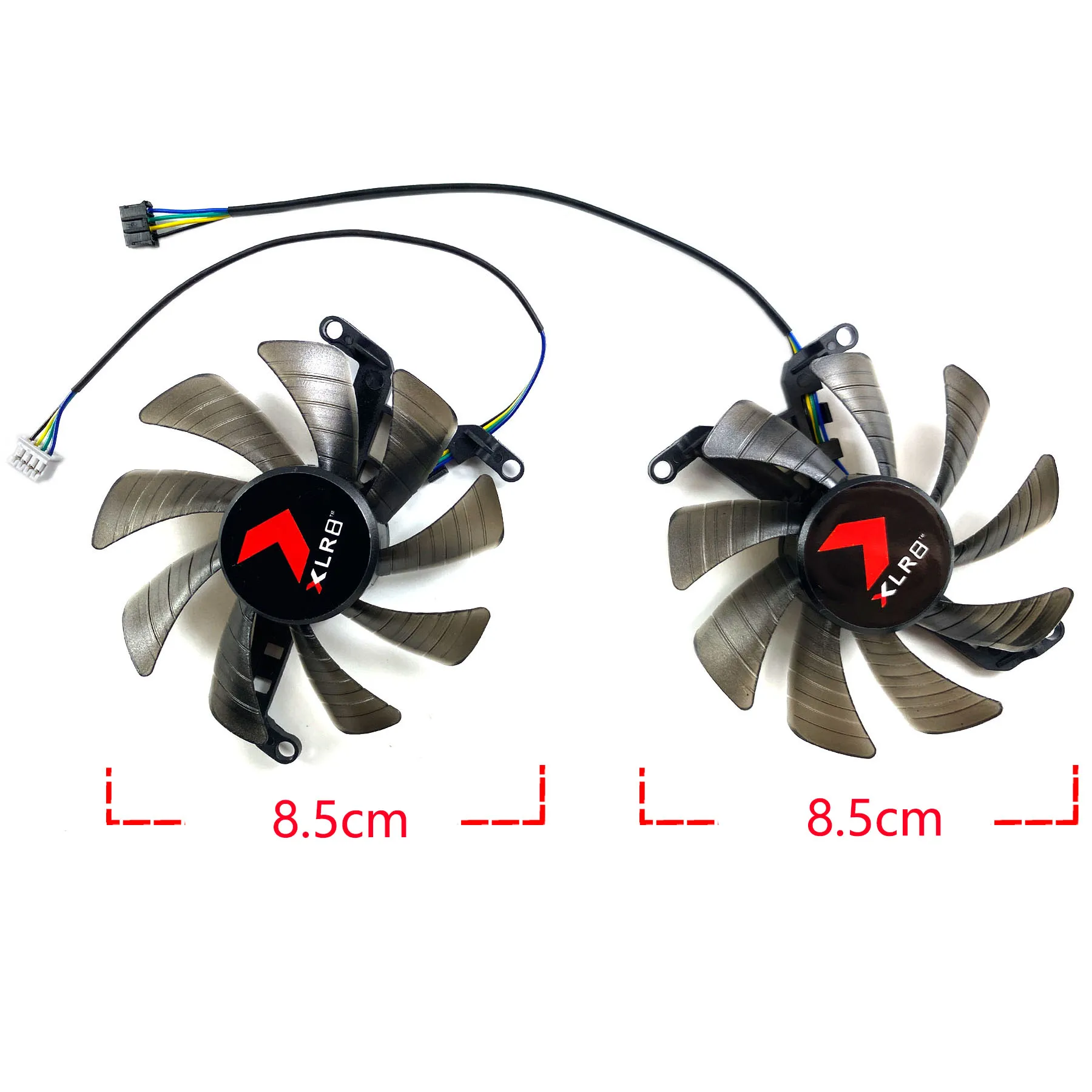 New For PNY GeForce RTX3060 3060ti XLR8 REVEL EPIC-X Dual Fan Graphics Card Replacement Fan