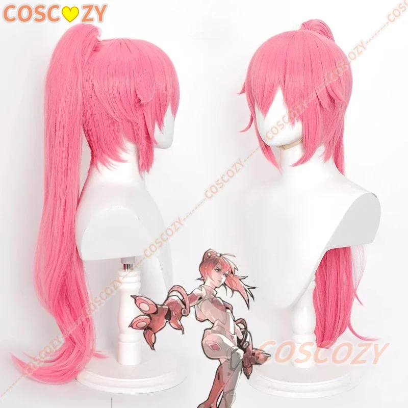 

CosplayAnime X Loli Cosplay Wig Pink Long Ponytail Carnival Halloween Party Women Girls Cos Props Accessory Free Wig Cap
