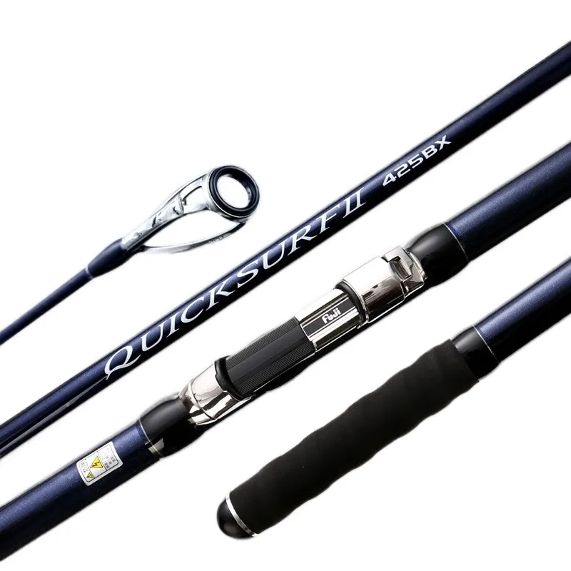 

Sea Fishing Rod Shore Throwing Rod Carbon Ultra Hard Three Section Japanese Fishing Rod Fuji Guide Ring Fuji Reel Seat 4.2m