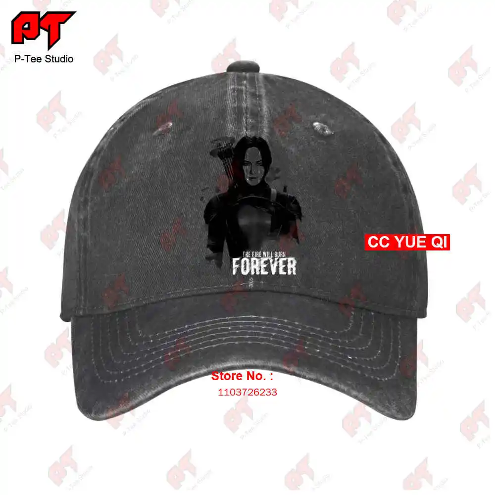 Katniss The Fire Will Burn Forever Hunger Games Baseball Caps Truck Cap ZPXM