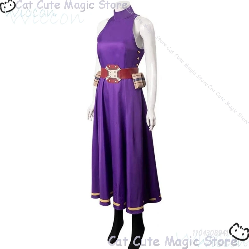 My Hero Cosplay Academia Kaina Tsutsumi Lady Nagant Cosplay Costume Wig Women Anime Adult Suit Halloween Party Purple Dress Sexy