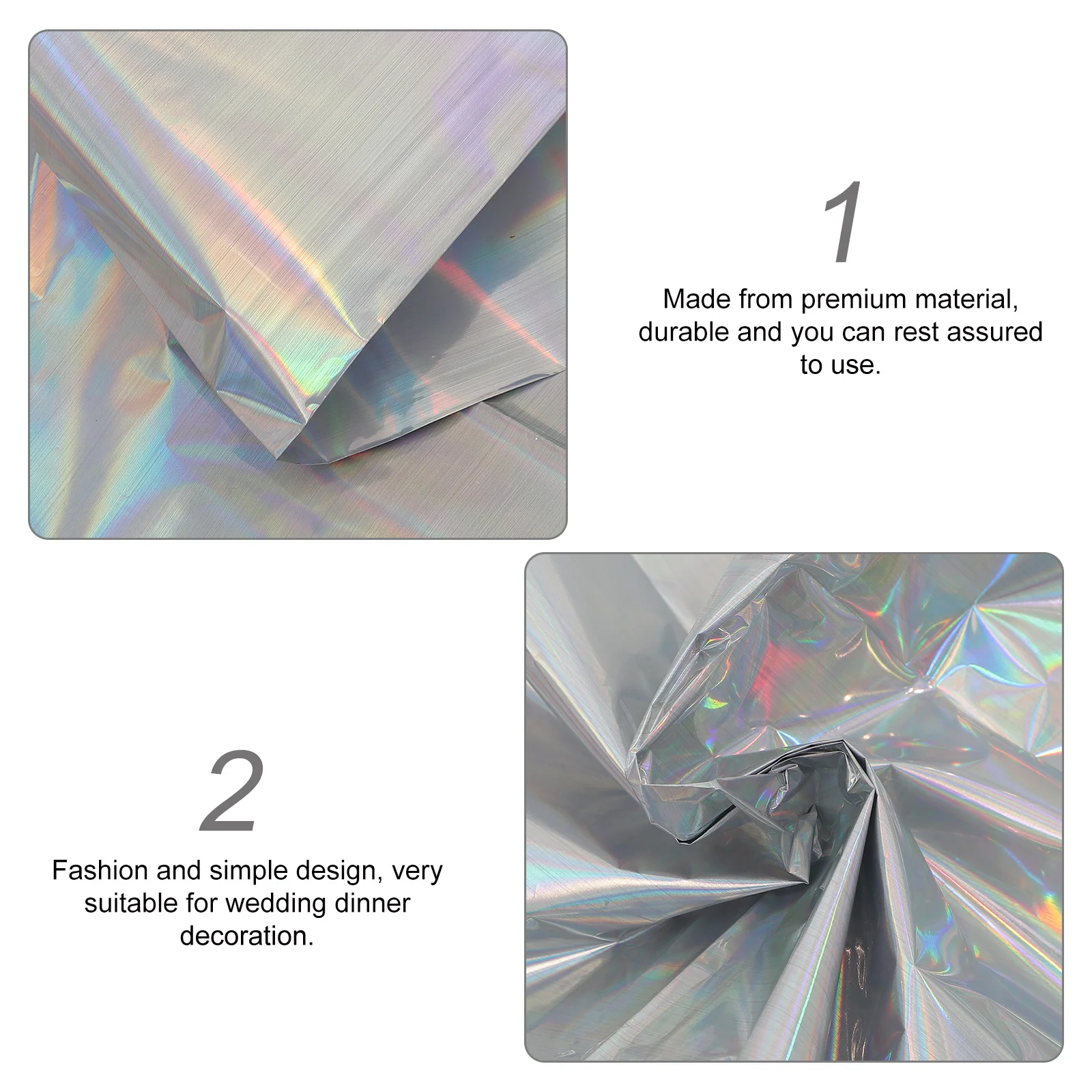 

Disposable Aluminum Foil Tablecloth Shiny Foil Table Cover Wedding Birthday Party Supplies Decoration Table Cloths