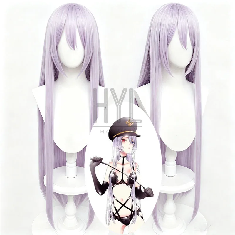 Anime Kitagawa Marin Black Rampion Cosplay Wig Light Purple Long Synthetic Hair For Women Men Halloween Costume Party Carnival