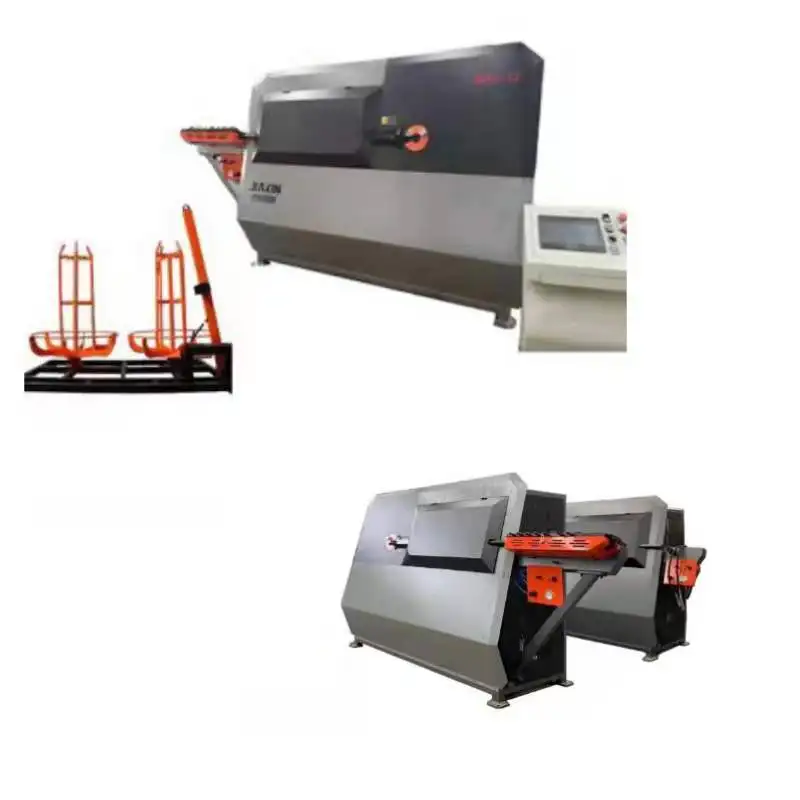Automatic Stainless Steel Stirrup Bending Machine Coiling 4-12mm Carbon Steel Wires CNC End Forming 1 Year Online Support CE