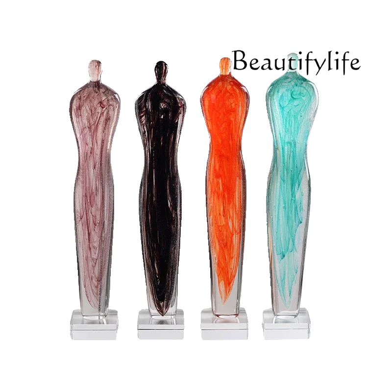 

Glazed Qianqian Girl Light Luxury High Sense Living Room Ornament Entrance Home Decoration Crafts