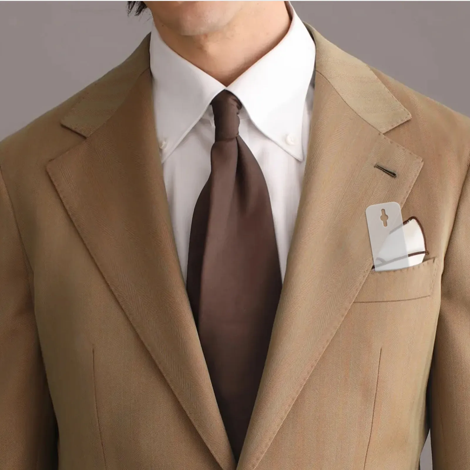 20Pcs Invisible Tie Insert Tie Collar Support Stay Men Clear Necktie Stabilizer for Formal Work Shirts Business Attire