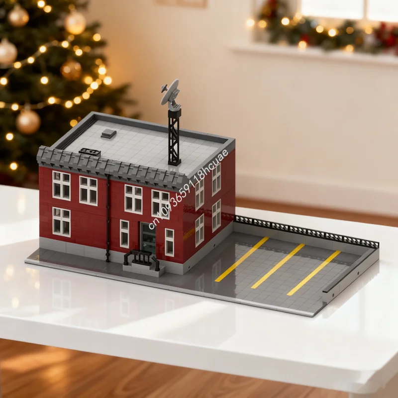 

2223 шт. MOC модульная полицейская станция модульная модель здания рождественские подарки блоки архитектура сборка DIY креативные игрушки кирпич