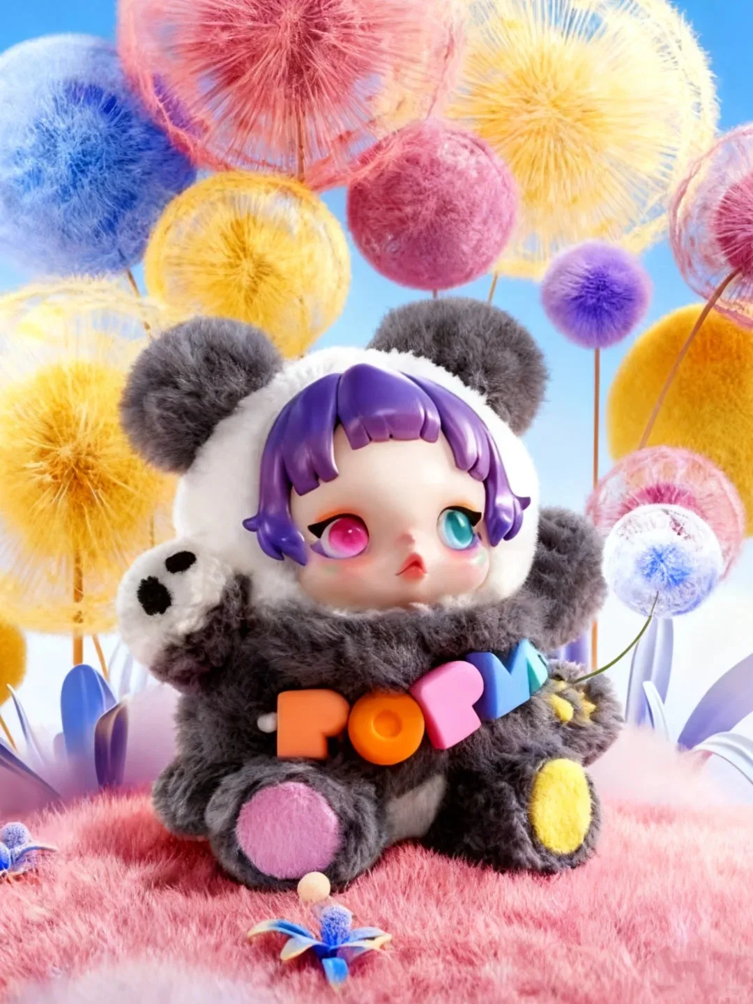 กล่องของขวัญฉลองครบรอบ 15 ปีของ POP MART ชุดสีพิเศษ SKULLPANDA LAZY PANDA ของขวัญคริสต์มาสสุดฮิต